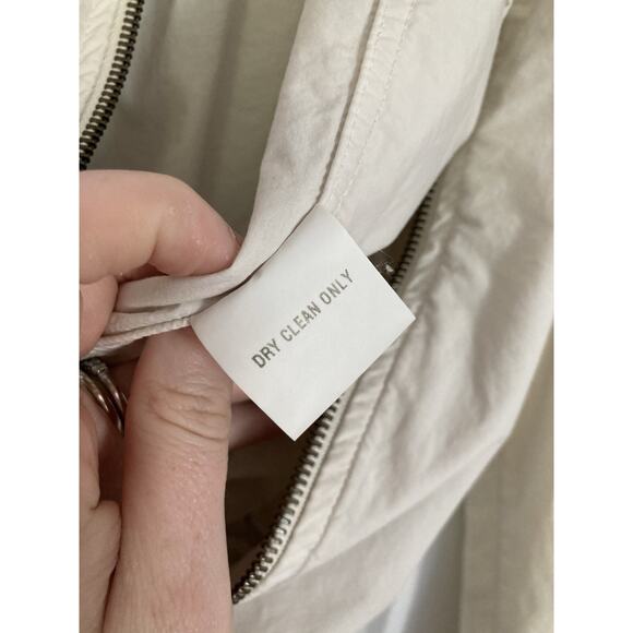 Billy Reid Light Windbreaker Bomber Style Jacket Crane Embroidery Womens Small - Picture 5 of 9